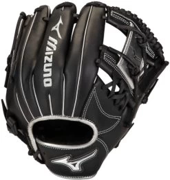 11.5 Inch Mizuno MVP Prime SE GMVP1154PSE8-Black/Silver Adult Infield Baseball Glove