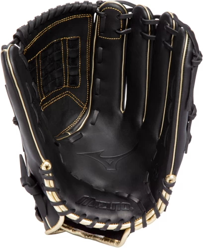 14 Inch Mizuno MVP Prime SE GMVP1400PSES8-Black/Gold Adult Slowpitch Softball Glove 4 14 Inch Mizuno MVP Prime SE GMVP1400PSES8-Black/Gold Adult Slowpitch Softball Glove - Image 2