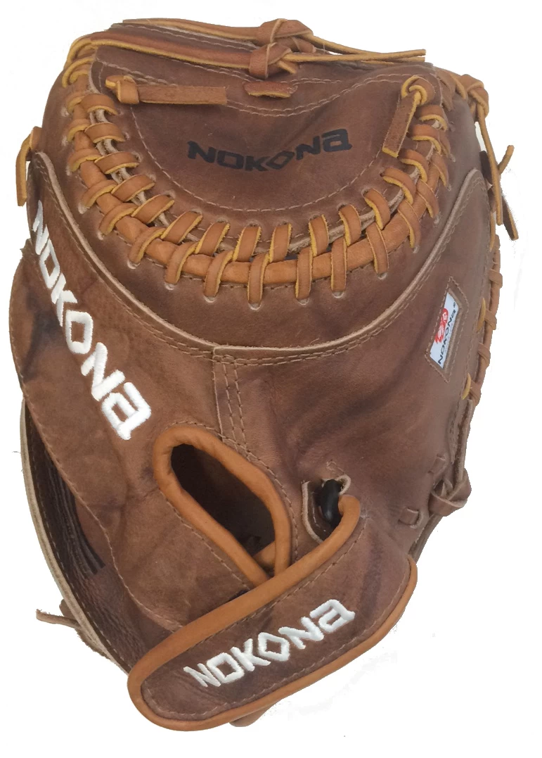 32.5 Inch Nokona Walnut CM275W Women's Fastpitch Softball Catcher Mitt 3 32.5 Inch Nokona Walnut CM275W Women's Fastpitch Softball Catcher Mitt