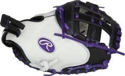 33 Inch Rawlings Liberty Advanced Color Series RLACM33FPPU Women's White/Purple/Black Fastpitch Softball Catcher Mitt 7 33 Inch Rawlings Liberty Advanced Color Series RLACM33FPPU Women's White/Purple/Black Fastpitch Softball Catcher Mitt -Professional Baseball Equipment Store 33 inch rawlings liberty advanced color series rlacm33fppu women s white purple black fastpitch softball catcher mitt 17