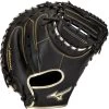 34 Inch Mizuno MVP Prime SE GXC50PSE8-Black/Gold Adult Baseball Catcher Mitt