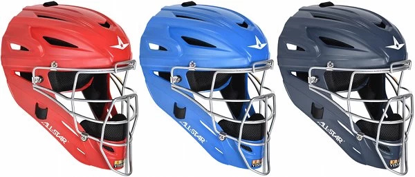All-Star MVP2510M Youth Level Solid Matte Finish Catcher's Helmet 4 All-Star MVP2510M Youth Level Solid Matte Finish Catcher's Helmet - Image 2