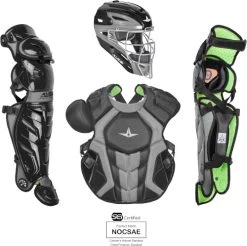 All-Star System 7 Axis CKCCPRO1X Adult Baseball Professional Level Catcher's Gear Set