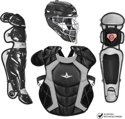 All-Star System7 CKCCPRO1 Adult Professional/College Catcher's Gear Set 3 All-Star System7 CKCCPRO1 Adult Professional/College Catcher's Gear Set