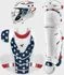 Easton Jen Schro The Very Best Stars & Stripes Women's Medium Fastpitch Softball Catchers Gear Set A165449SS
