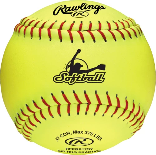 Rawlings B612RFPBPBUCK Combo 6 Gallon Optic Yellow Bucket W/ 12 RFPBP12SY Fastpitch Softballs 4 Rawlings B612RFPBPBUCK Combo 6 Gallon Optic Yellow Bucket W/ 12 RFPBP12SY Fastpitch Softballs - Image 2