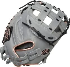 34 Inch Rawlings Liberty Advanced Color Series 4.0 Women's Fastpitch Softball Catcher's Mitt RLACM34FPGRG