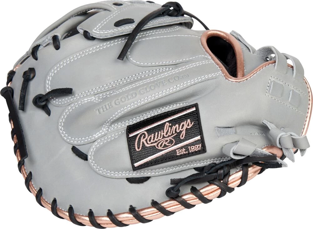34 Inch Rawlings Liberty Advanced Color Series 4.0 Women's Fastpitch Softball Catcher's Mitt RLACM34FPGRG 5 34 Inch Rawlings Liberty Advanced Color Series 4.0 Women's Fastpitch Softball Catcher's Mitt RLACM34FPGRG - Image 3