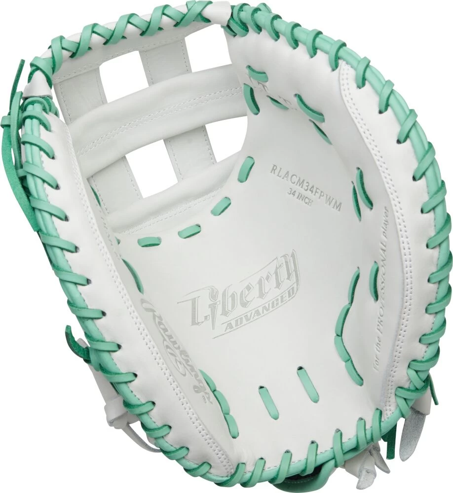 34 Inch Rawlings Liberty Advanced Color Series 4.0 Women's Fastpitch Softball Catcher's Mitt RLACM34FPWM 4 34 Inch Rawlings Liberty Advanced Color Series 4.0 Women's Fastpitch Softball Catcher's Mitt RLACM34FPWM - Image 2