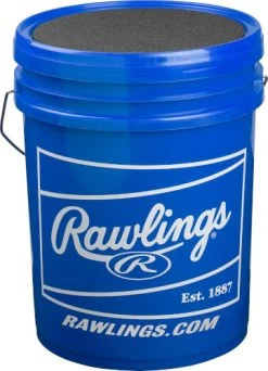 Rawlings R100-UP Ultimate Practice Combo R100-UPYBUCK30 Raised Seam Youth Practice Baseball W/ Bucket