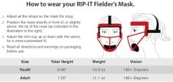 Rip-It Defense RIPDG Fastpitch Softball Fielder's Mask -Professional Baseball Equipment Store rip it defense ripdg fastpitch softball fielder s mask 11