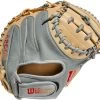 33 Inch Wilson A2000 Pedroia Fit SuperSkin Catcher's Baseball Mitt WBW10098433