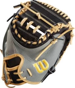 33.5 Inch Wilson A2000 SuperSkin Spin Control SCM1D Adult Baseball Catcher Mitt WBW100116335 -Professional Baseball Equipment Store wilson a2000 superskin spin control sc1md 335 inch adult baseball catcher mitt wbw100116335 13