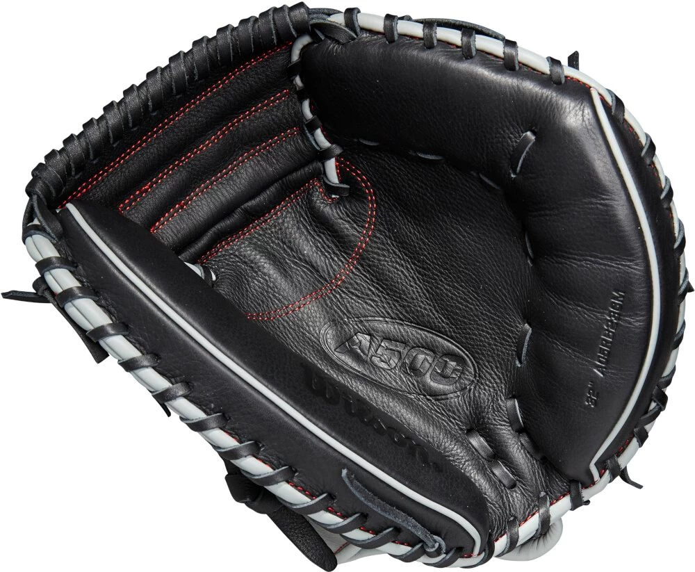 32 Inch Wilson A500 Youth Catcher's Baseball Mitt WBW10090732 4 32 Inch Wilson A500 Youth Catcher's Baseball Mitt WBW10090732 - Image 2