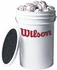 Wilson WTA1098 1030 Baseballs (3 Dozen) With Cushioned Bucket